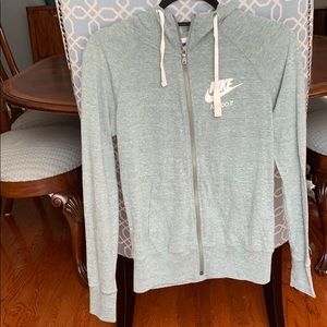 Nike Light Forest Green ZipUp Sweatshirt
